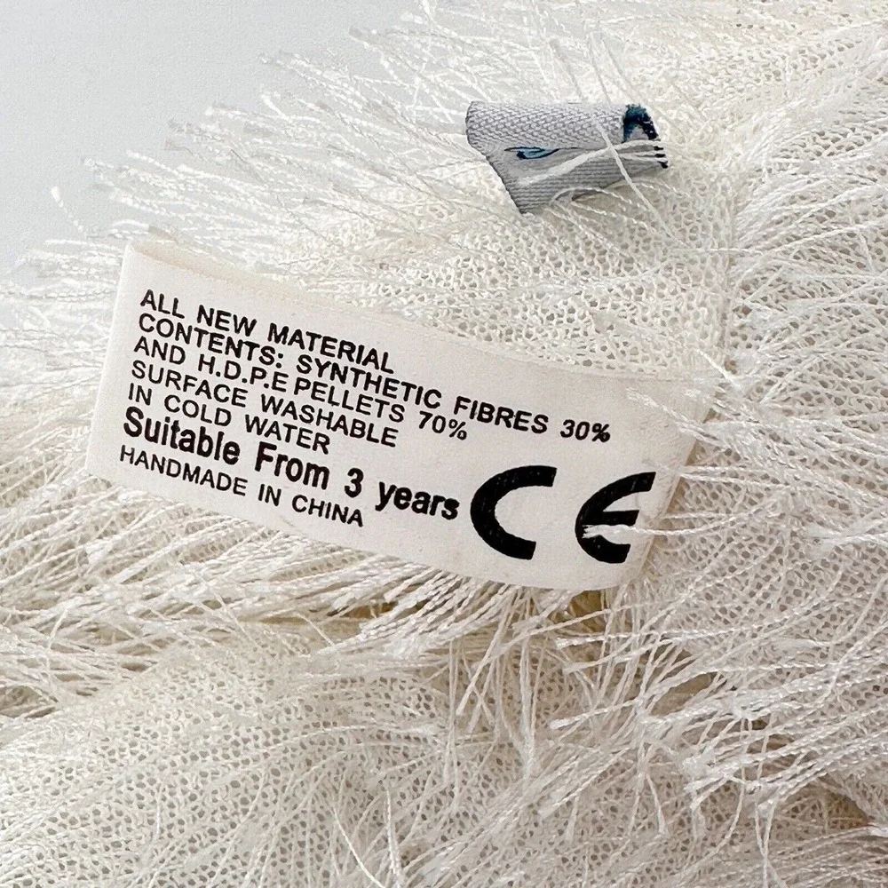 Microbear Collection White Plush Bear Jointed‎ Promotional Long Hair Toothpaste